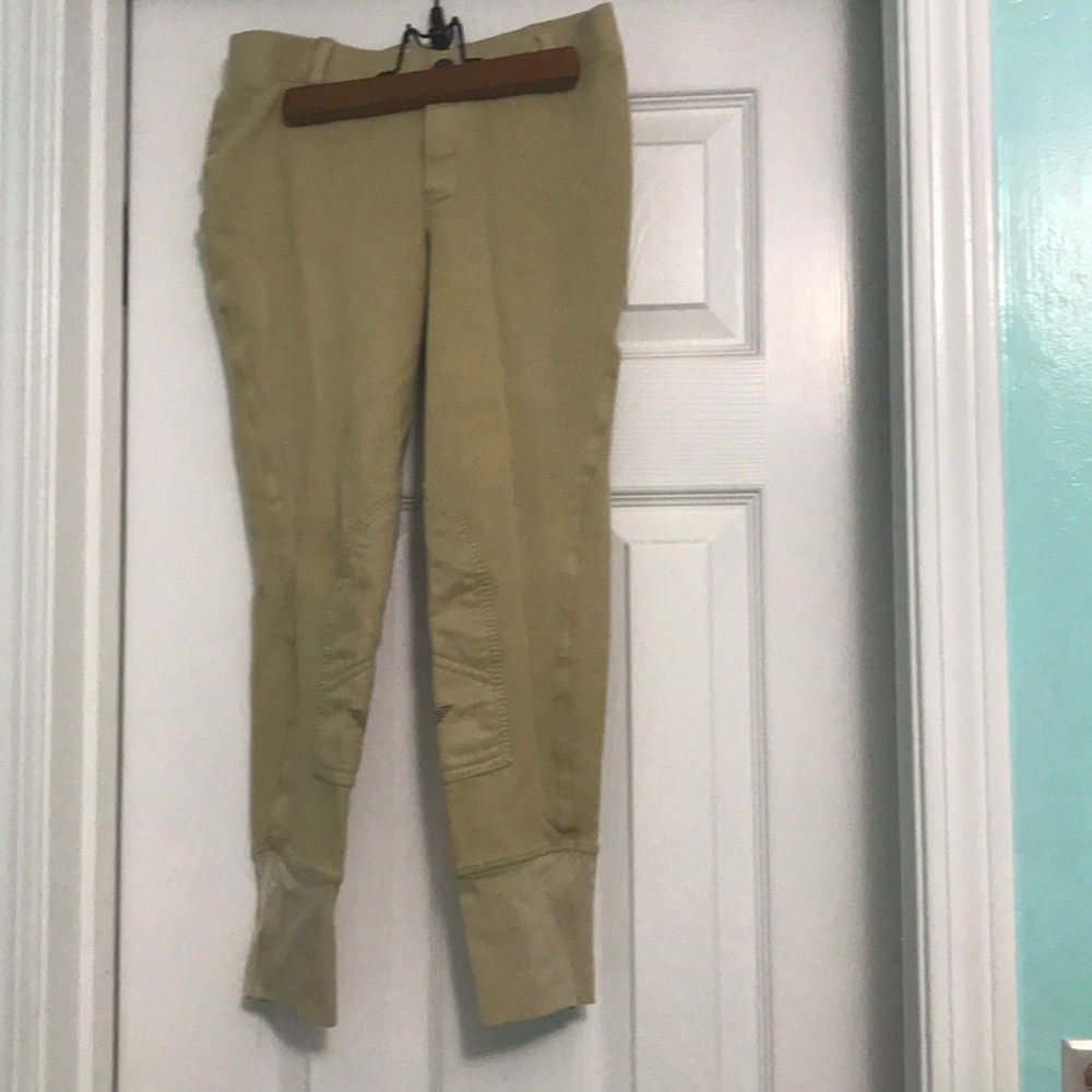 Beige pull on kids breeches.